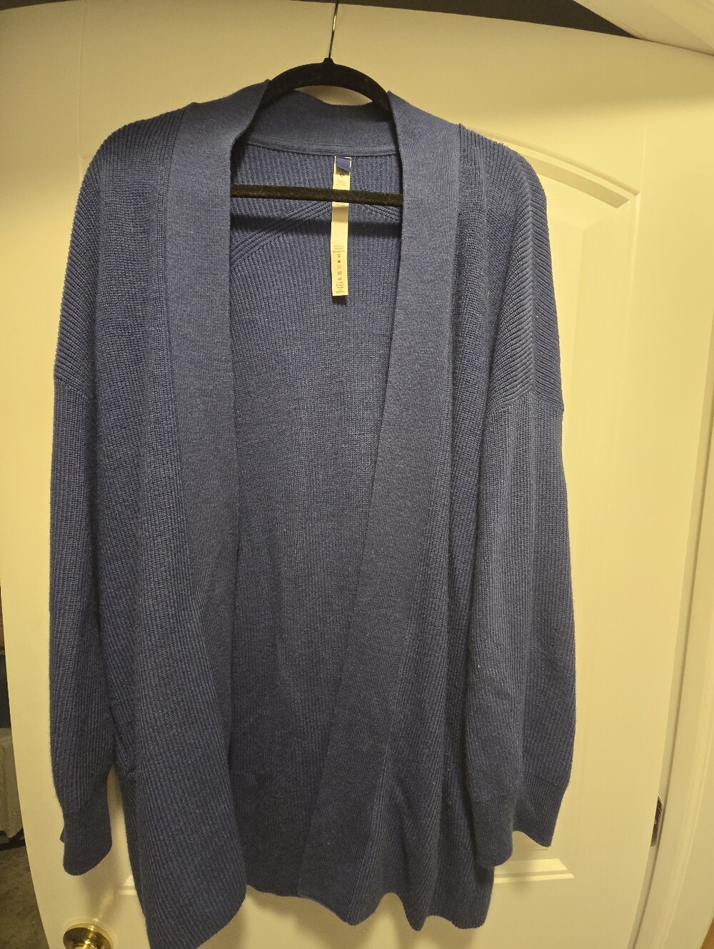 Lululemon Merino Wool-Blend Ribbed Long Wrap Sweater Sz 10 - Picture 2 of 5
